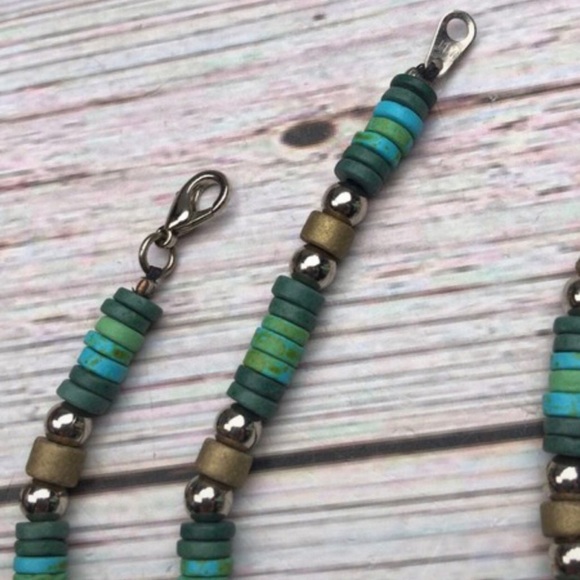 NEW Coconut Shell Coco Heishi Disk Beads & Silver Tone Unisex Necklace Hippie - Picture 13 of 13